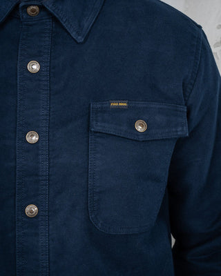 Pike Brothers 1943 CPO Shirt Moleskin Navy - available at Veloce Club