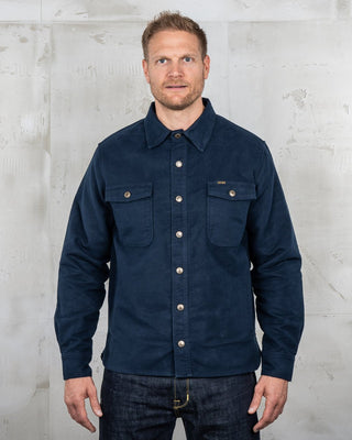 Pike Brothers 1943 CPO Shirt Moleskin Navy - available at Veloce Club