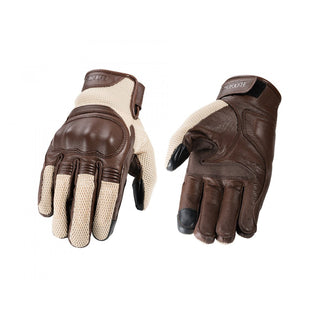 Rokker Austin Mesh Gloves Beige - available at Veloce Club