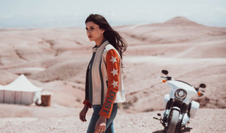 Wildust Sisters Stars & Stripes Jacket in Brick - available at Veloce Club