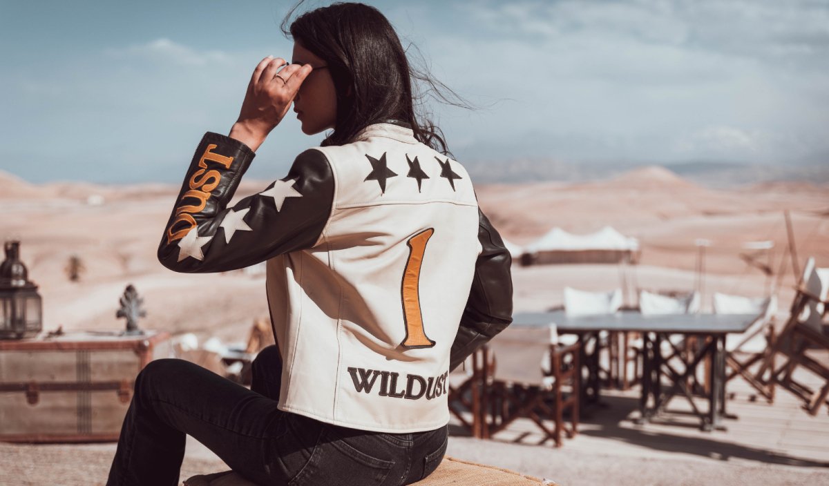 Wildust Sisters Stars & Stripes Jacket in Khaki - available at Veloce Club