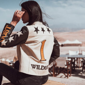 Wildust Sisters Stars & Stripes Jacket in Khaki - available at Veloce Club