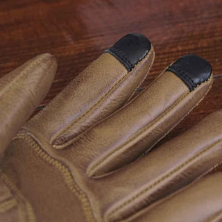 By City Elegant Motorcycle Gloves in Mustard 